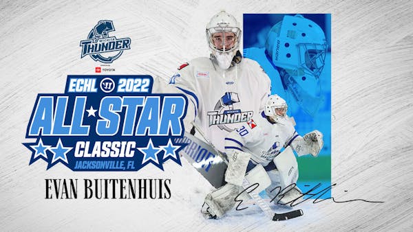 Buitenhuis Selected To 2022 Warrior/ECHL All-Star Classic
