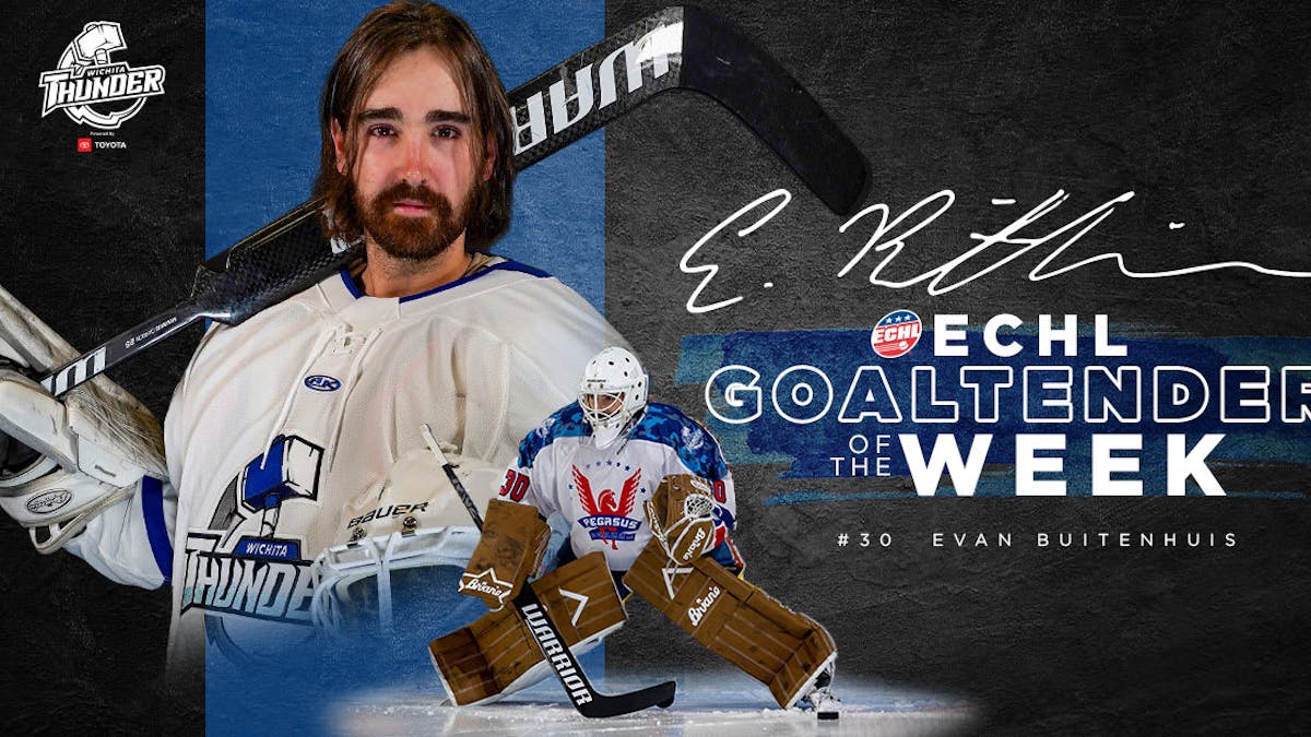 Buitenhuis Named ECHL Goaltender of the Week