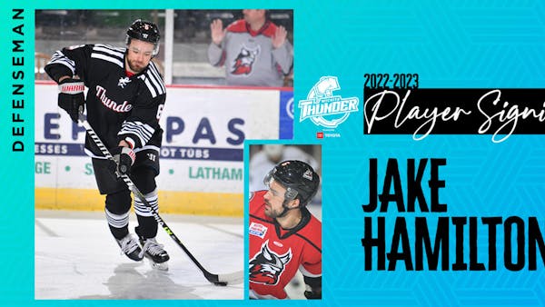 Thunder Signs Defenseman Hamilton