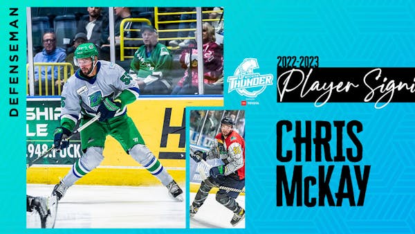 Thunder Inks Kelly Cup Winning Defenseman McKay
