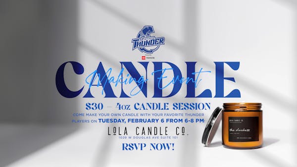 Thunder Hosting First-Ever Candle-Making Event On February 6